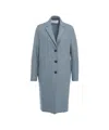 Harris Wharf London Ankle-length Virgin Wool Coat With Classic Notch Collar In Multi