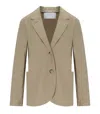 Harris Wharf London Dove Grey Single-breasted Blazer In Beige