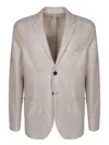 Harris Wharf London Beige Linen And Cotton Jacket In Neutrals
