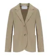 Harris Wharf London Dove Grey Single-breasted Blazer In Neutrals