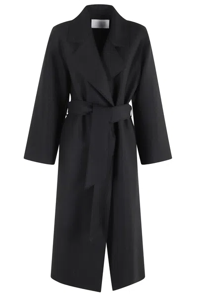 HARRIS WHARF LONDON BELTED CLUTCH COAT