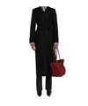 Harris Wharf London Belted Coat In Black