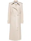Harris Wharf London Belted Wool Coat In Neutrals