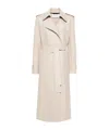 Harris Wharf London Belted Wool Coat In Nude