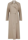 HARRIS WHARF LONDON BELTED WOVEN TRENCH COAT
