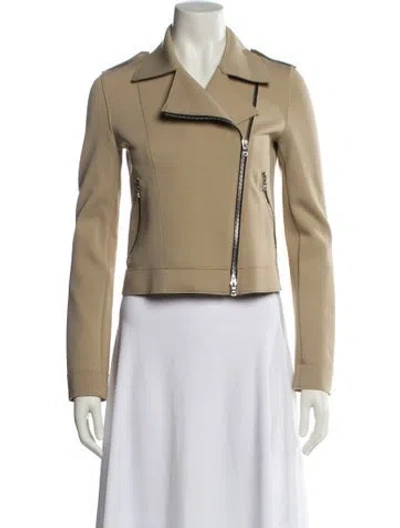 Pre-owned Harris Wharf London Biker Jacket In Neutral
