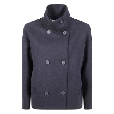 HARRIS WHARF LONDON HARRIS WHARF LONDON BLACK COATS - DOUBLE BREASTED & PEACOATS WOMEN