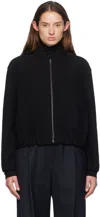 Harris Wharf London Woman Jacket Midnight Blue Size 8 Virgin Wool In 199 Black