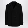 Harris Wharf London Short Double-breasted Wool Blend Coat