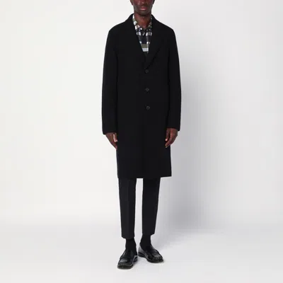 Harris Wharf London Black Single-breasted Wool Coat