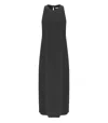 Harris Wharf London Black Sleeveless Long Dress
