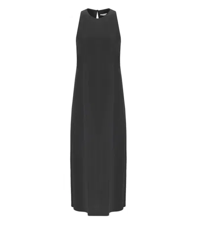 HARRIS WHARF LONDON HARRIS WHARF LONDON BLACK SLEEVELESS LONG DRESS