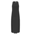Harris Wharf London Black Sleeveless Long Dress