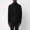 Harris Wharf London Wool Jacket With Zip And Collar In Black