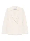 Harris Wharf London Double-breasted Blazer In White