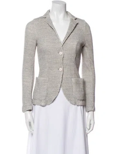 Pre-owned Harris Wharf London Blazer In Gray