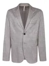 Harris Wharf London Beige Linen And Cotton Jacket In Beige