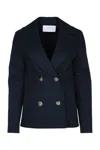 Harris Wharf London Blue Cotton Blazers