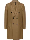 Harris Wharf London Boiled-wool Coat In Brown