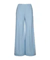 Harris Wharf London Women Flared Trousers Rayon In Blue