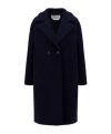 Harris Wharf London Long Wool Blend Double-breasted Coat In Black