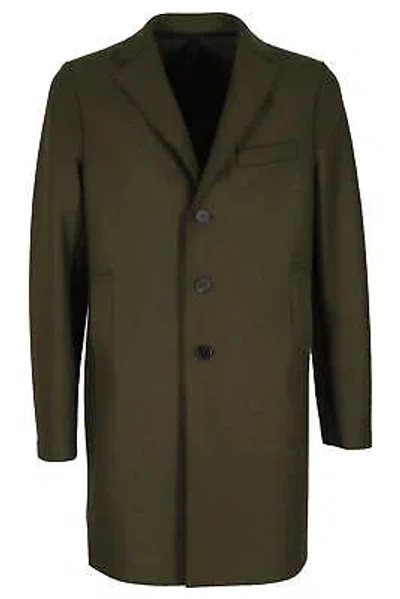 Pre-owned Harris Wharf London Boxy Coat In Green