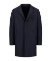 Harris Wharf London Boxy Coat Jacquard In Blue