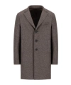 Harris Wharf London Boxy Coat Pressed Wool In Gray