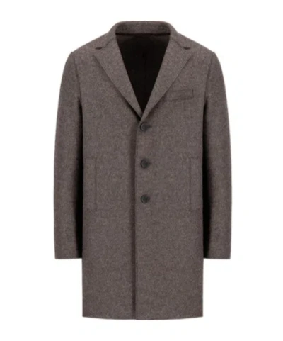 Harris Wharf London Boxy Coat Pressed Wool In Gray