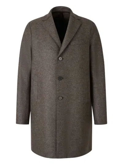 HARRIS WHARF LONDON BUTTON-FASTENING COAT