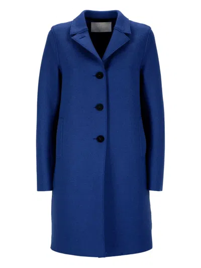 HARRIS WHARF LONDON BUTTON-FASTENING WOOL COAT