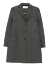 Harris Wharf London Button-front Pocket Coat In Gray