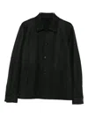 Harris Wharf London Button Jacket In Green