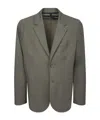 Harris Wharf London Dove Grey Rayon Jacket In Green