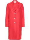 Harris Wharf London Button-up Wool Coat In Pink