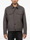 Harris Wharf London Buttoned Flap-pocket Jacket In Gray