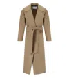 HARRIS WHARF LONDON HARRIS WHARF LONDON CAMEL COAT WITH BELT