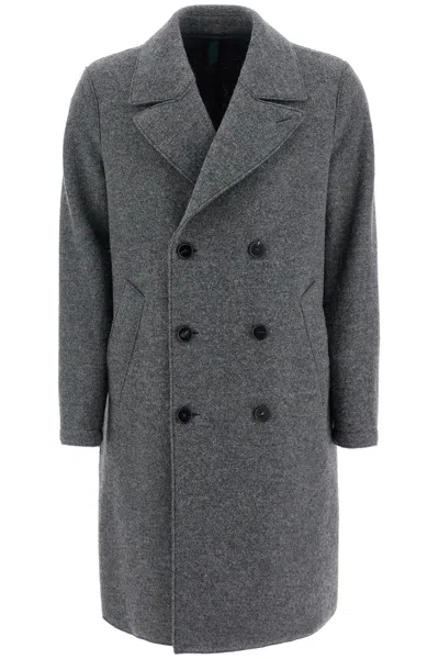Harris Wharf London Cappotto Doppiopetto In Lana Cotta In Grey