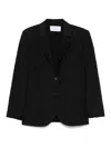 Harris Wharf London One Breasted Jacket In Black