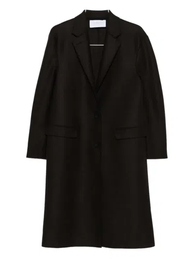 HARRIS WHARF LONDON CHESTER BUTTON-FASTENING POCKET COAT