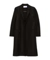 Harris Wharf London Chester Button-fastening Pocket Coat In Black