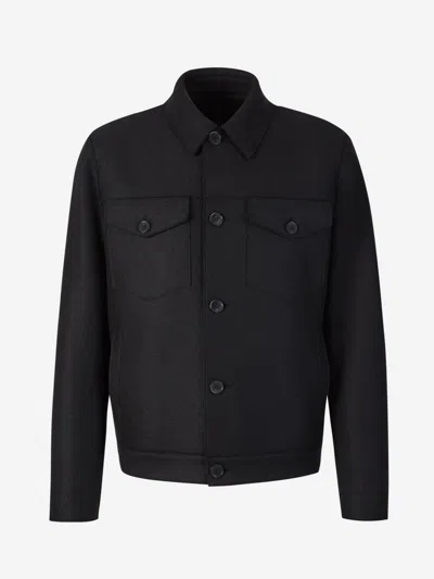 HARRIS WHARF LONDON HARRIS WHARF LONDON CLASSIC COLLAR WOOL JACKET