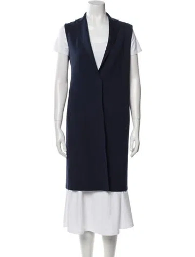 Pre-owned Harris Wharf London Coat In Blue