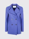 Harris Wharf London Women Peacoat Pressed Wool In Blue