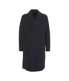 Harris Wharf London Coat In Pressed Virgin Wool In Black