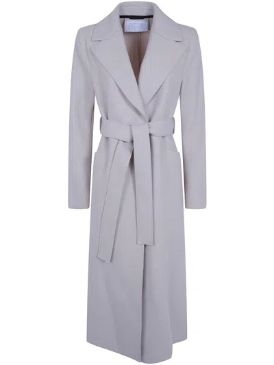 Harris Wharf London Coat Long Maxi "aa1192mlk 120 Almond" In Sand
