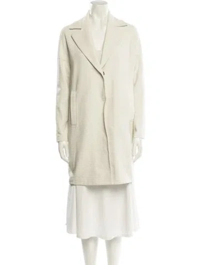 Pre-owned Harris Wharf London Coat In Neutral