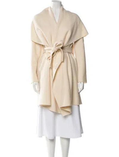 Pre-owned Harris Wharf London Coat In Neutral