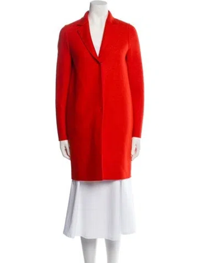 Pre-owned Harris Wharf London Coat In Orange