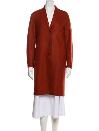 Pre-owned Harris Wharf London Coat In Orange